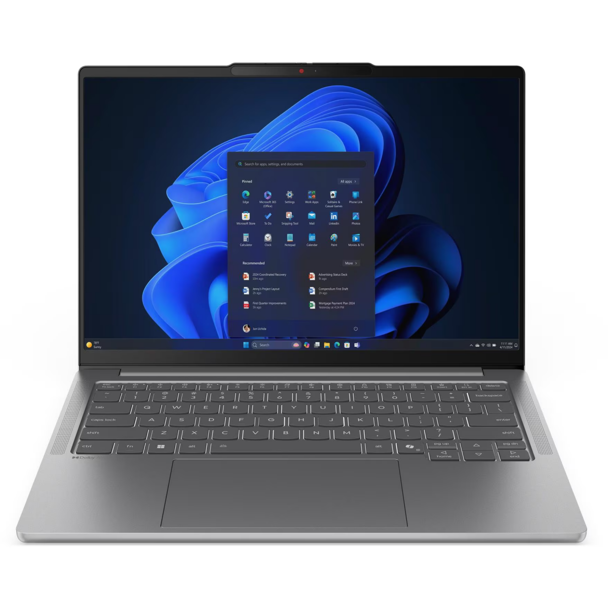 Ноутбук Lenovo IdeaPad Pro 5 14IAH10 (83JK002RRK)14"(2880x1800 OLED)/Intel Core Ultra 225H(3.3Ghz)24576Mb/512PCISSDGb/noDVD/Int:Intel Arc Graphics/Cam