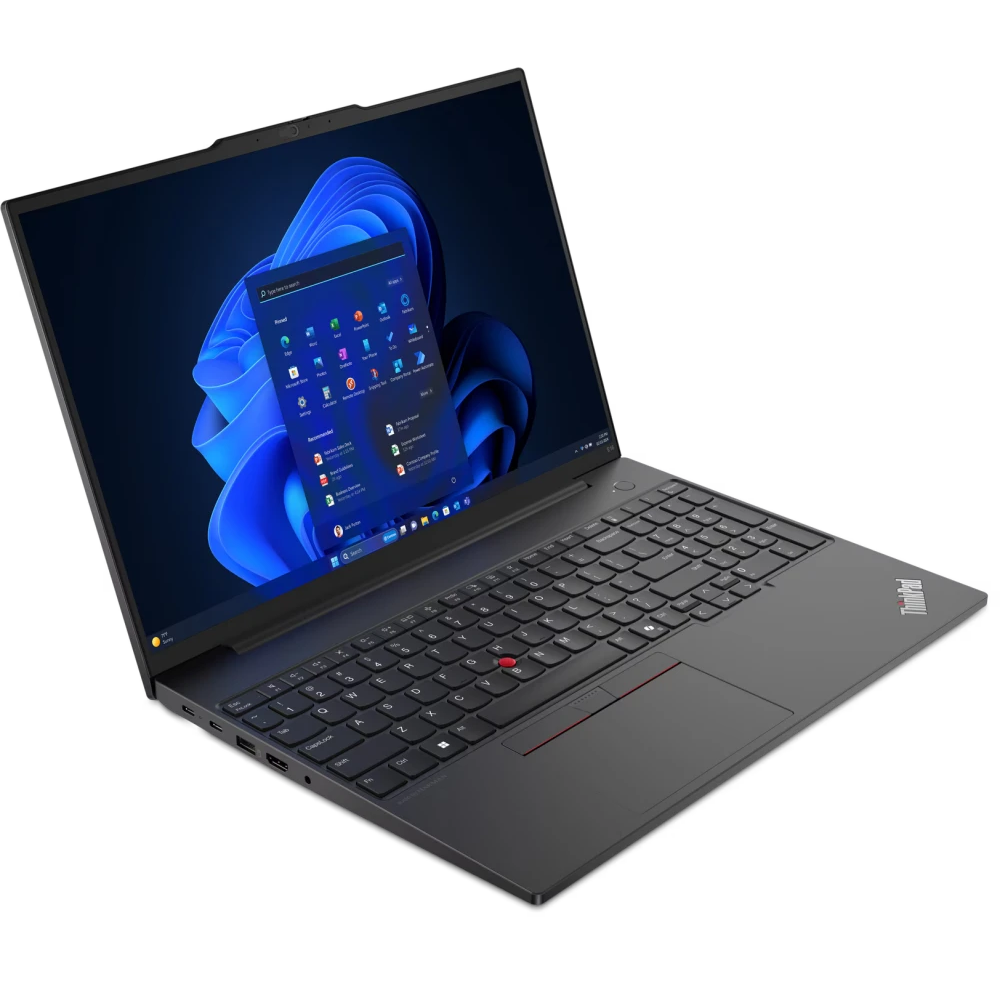 Ноутбук Lenovo ThinkPad E16 G2 (21M6S1F000) Ryzen 7 7735U 16Gb SSD512Gb AMD Radeon Graphics 680M 16" IPS WUXGA (1920x1200) без ОС black WiFi BT Cam