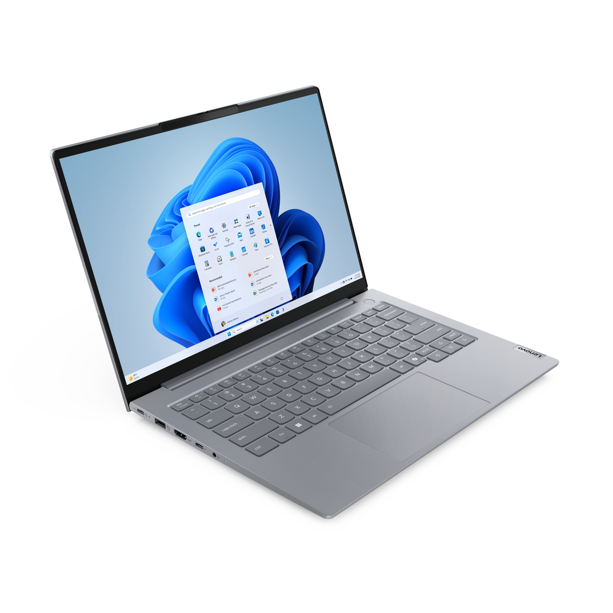 Ноутбук LENOVO ThinkBook 14 G8 IRL (21SG0034GQ) 14" IPS WUXGA Core 7 240H/32Gb/1Tb SSD/VGA int/FP/noOS/grey