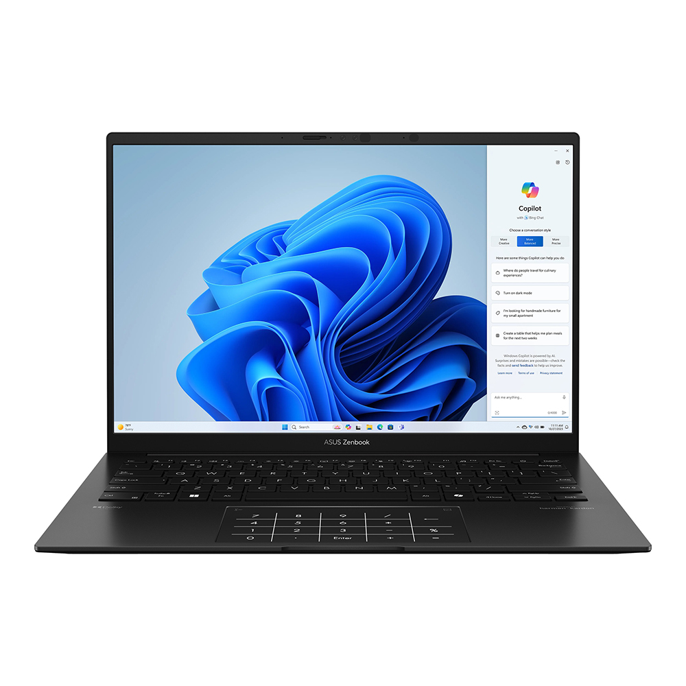 Ноутбук ASUS ZenBook 14 OLED UM3406GA-QD118 (90NB17R1-M006D0_Win11P) AMD Ryzen AI 5 430 2000MHz/14"/1920х1200/16GB/1024GB SSD/AMD Radeon 840M/Wi-Fi