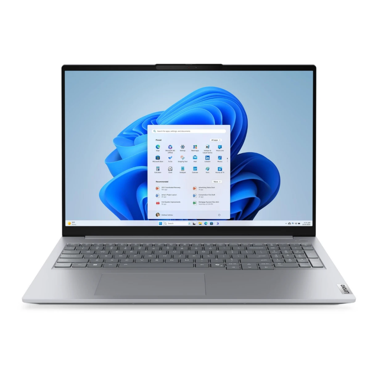 Ноутбук Lenovo ThinkBook 16 G8 IRL (21SHA006CD Win11Home) Core 7 250H/16Gb/1Tb/Win11Home