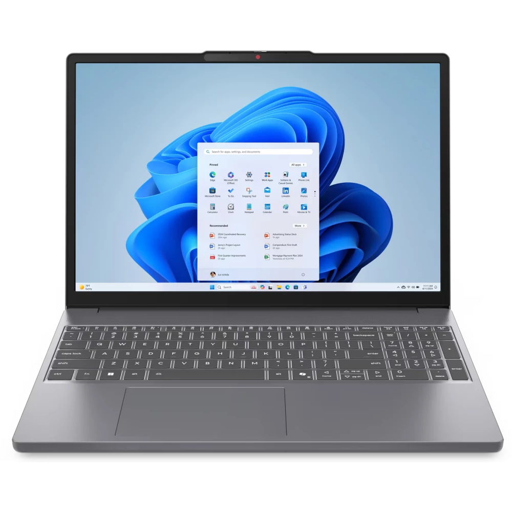 Ноутбук Lenovo IdeaPad Slim 3 15IRH10 (83K10032RK) Core i7 13620H 16Gb SSD512Gb Intel UHD Graphics 15.3" IPS WUXGA (1920x1200) без ОС grey WiFi BT