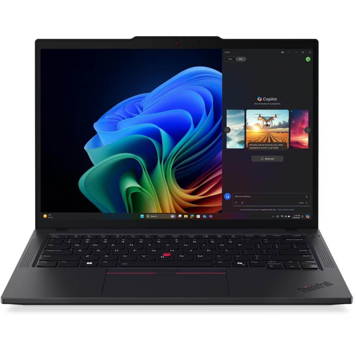 Ноутбук LENOVO ThinkPad T14 Gen6 (21QJ00F6GQ) 14" 2.8K(2880x1800)OLED 500nits Touch, AMD Ryzen AI 7 PRO 350, 32Gb DDR5-5600, 1Tb SSD m.2, AMD Graphics