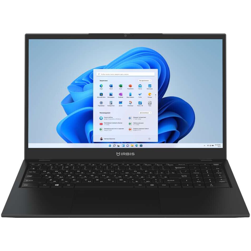 Ноутбук IRBIS SmartBook 15NBP3504B 15.6" FHD (1920x1080) IPS AG, Core i3-1215U, 8Gb DDR4-3200(1) 512Gb SSD, Wi-Fi 6+BT 5, 10000mAh, Metal Case Black