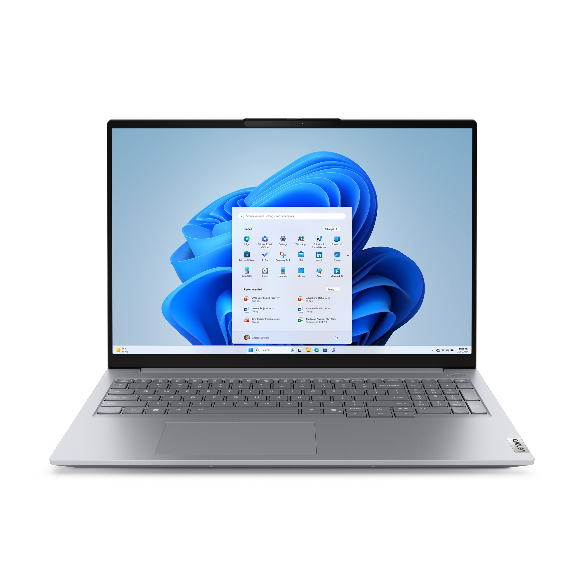 Ноутбук LENOVO ThinkBook 16 G8 IRL (21SH003WGQ) 16" IPS WUXGA Core 7 240H/32Gb/1Tb SSD/VGA int/FP/noOS/grey