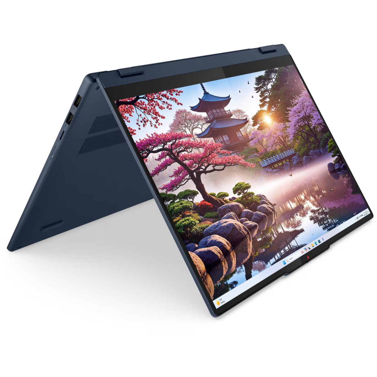 Ноутбук Lenovo IdeaPad 5 2in1 16AKP10 (83KU0013US-Win11)Ryzen AI 7 350 16Gb SSD 1Tb AMD Radeon 860M Graphics 16 WUXGA IPS TS Cam 57Вт*чKBD RUENG Синий
