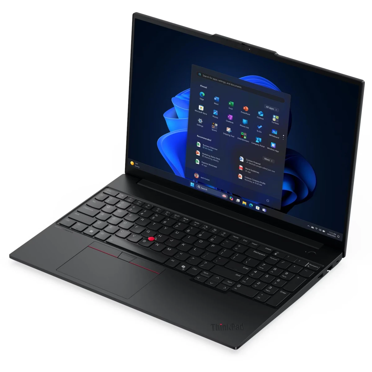 Ноутбук LENOVO ThinkPad E16 G3 (21SSS0AS00) 16" IPS WUXGA/Core Ultra 7 255H/16Gb/512Gb SSD/VGA int/FP/noOS/black