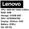 15.6" Ноутбук Lenovo V15 G4 AMN серый